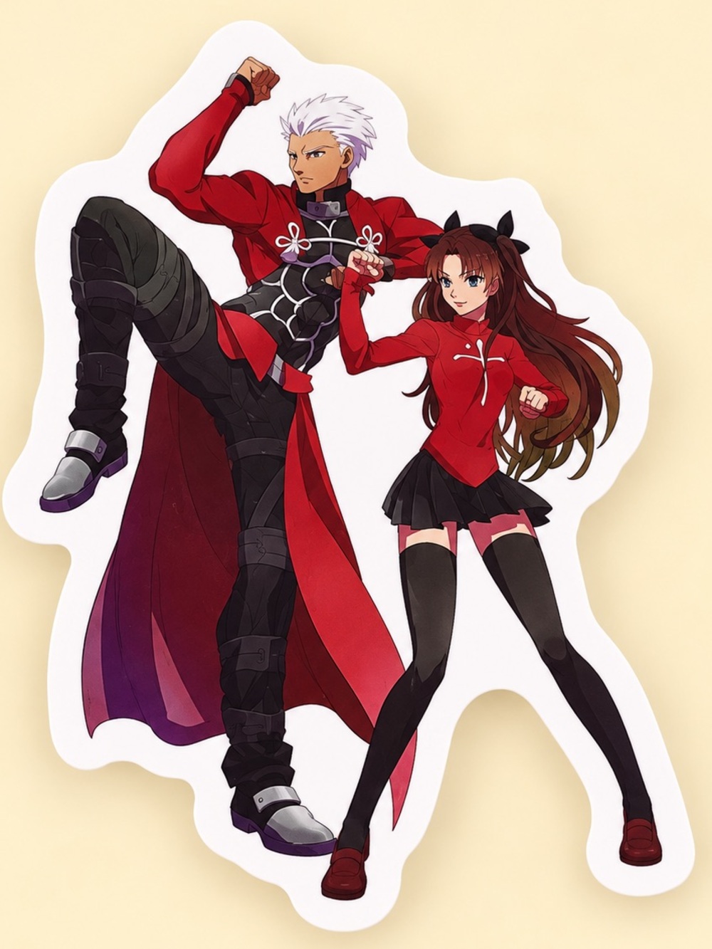 Archer & Rin Tohsaka | Fate/stay night | Anime Vinyl Sticker